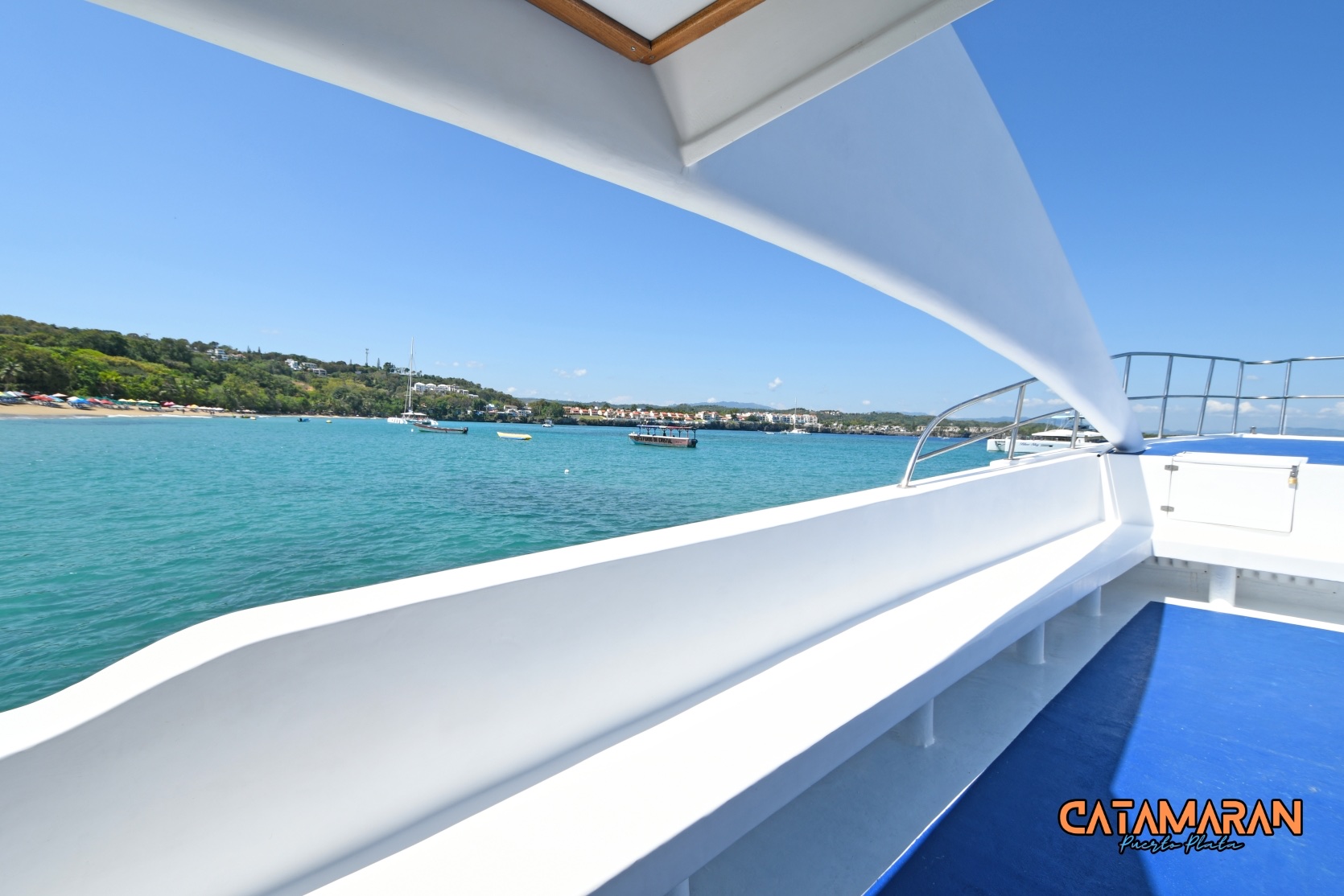 Gorgeous views from the catamaran