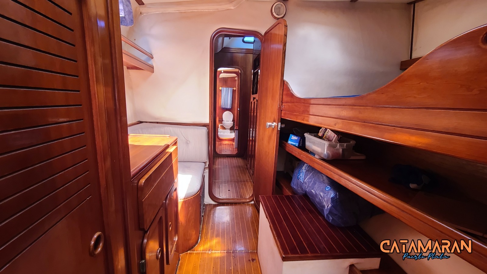 Another berth with bunk beds