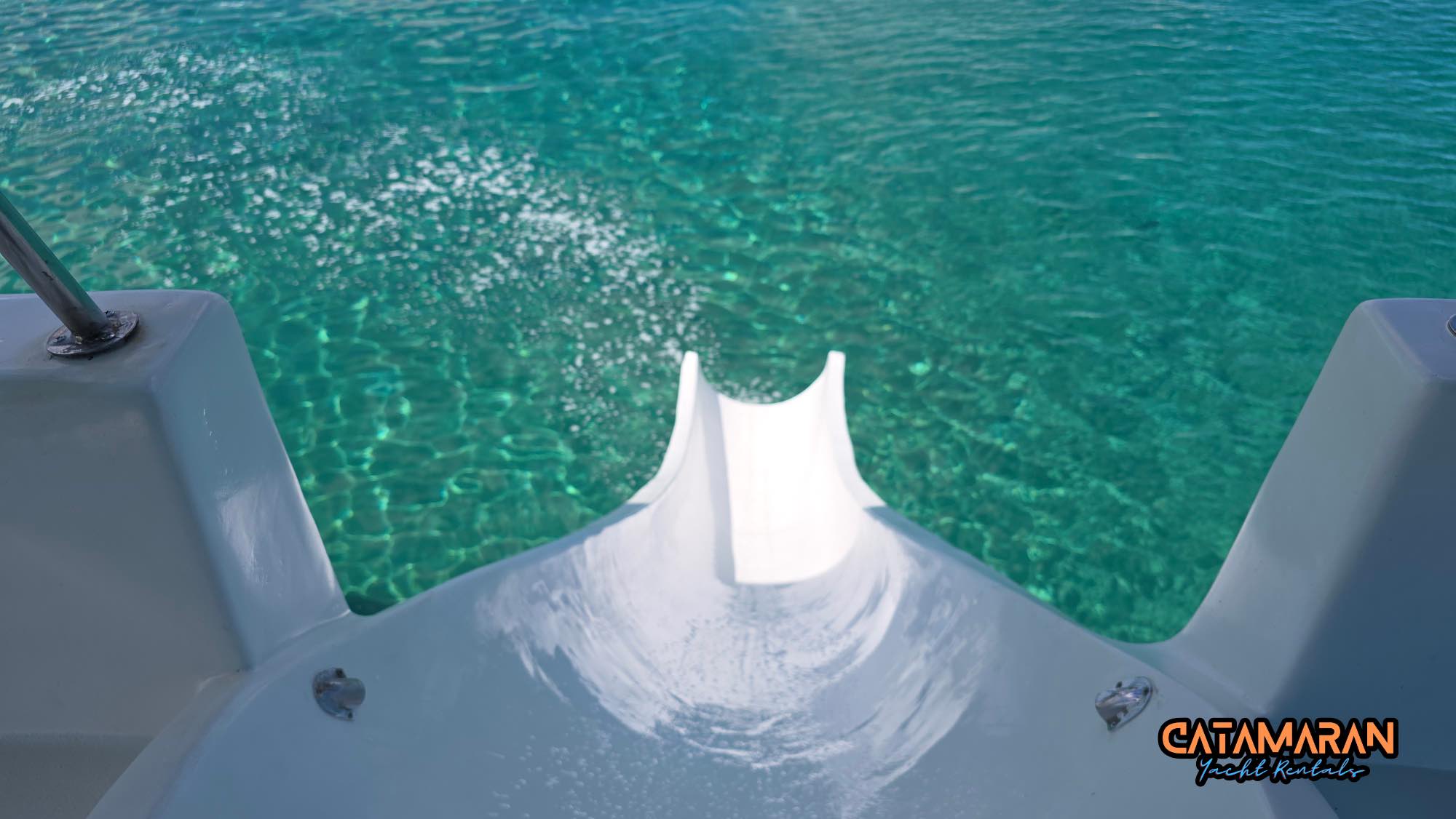 A waterslide